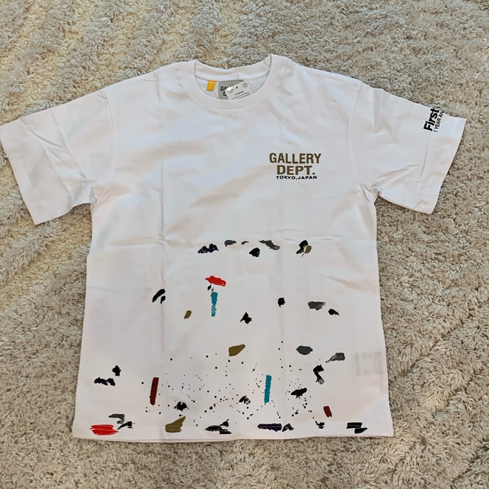 Gallery Dept Painted White T-Shirt First Year Anniversary Tokyo Japan Size S M L